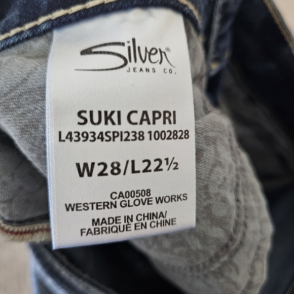 Silver Jeans Suki Capri Size 28 - Picture 12 of 12